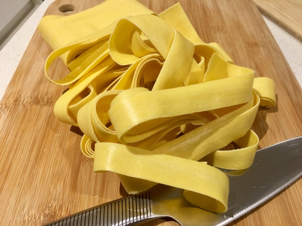 Parpadelle made from lasagne sheets